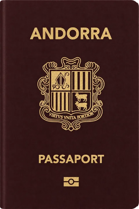Cover of the Andorra passport