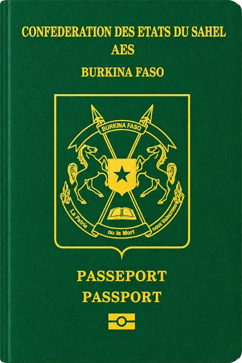 Cover of the Burkina Faso passport