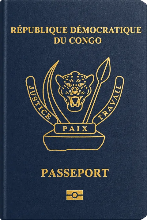 Cover of the DR Congo passport