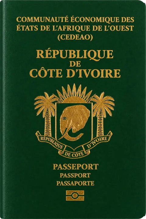 Cover of the Côte d’Ivoire passport