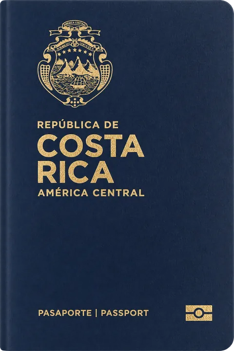 Cover of the Costa Rica passport