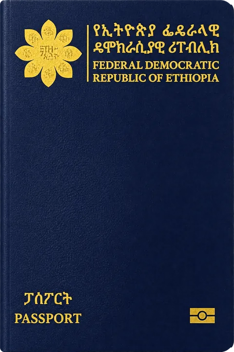 Cover of the Ethiopia passport