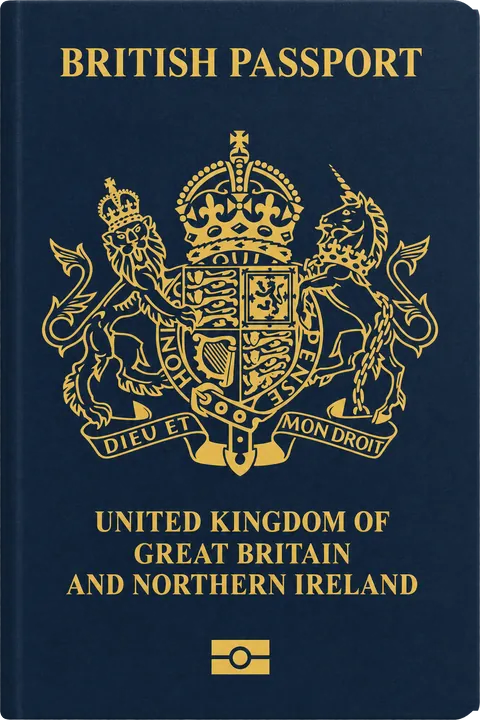 Cover of the United Kingdom passport