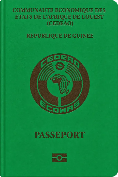 Cover of the Guinea passport