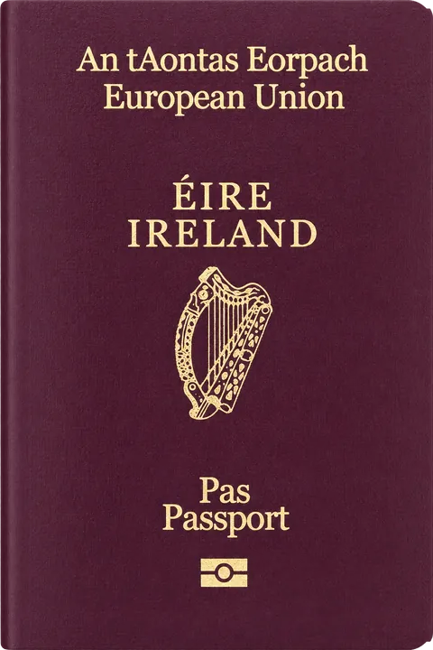 Cover of the Ireland passport