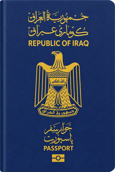 Cover of the Iraq passport