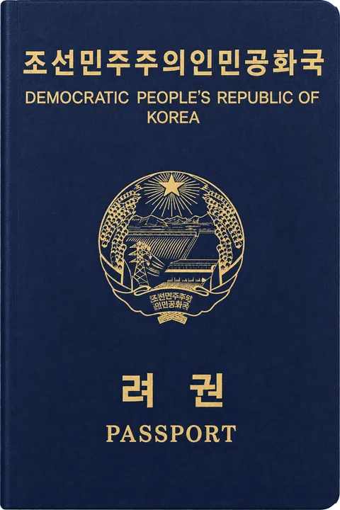 Cover of the North Korea passport