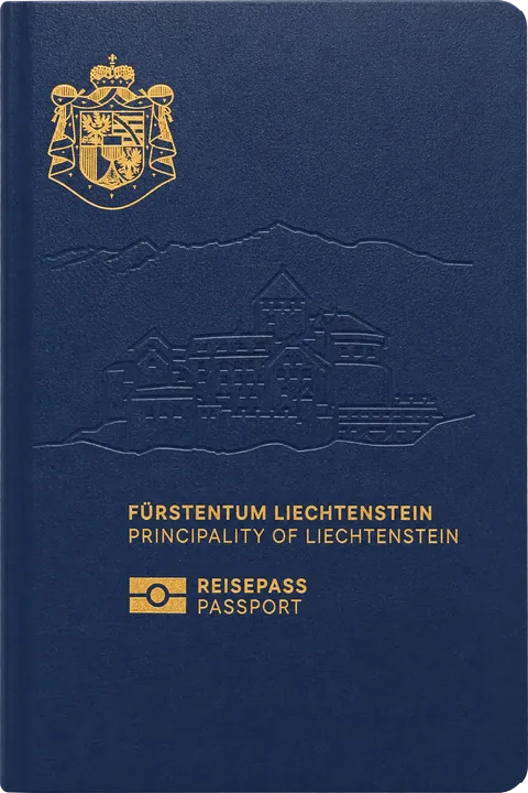Cover of the Liechtenstein passport