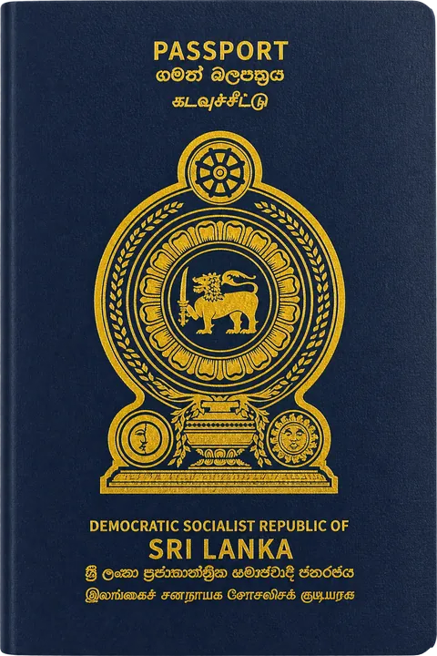 Cover of the Sri Lanka passport