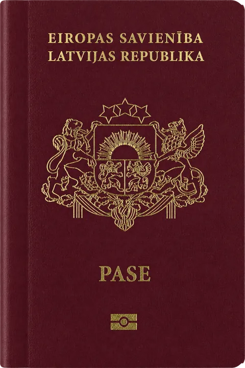 Cover of the Latvia passport
