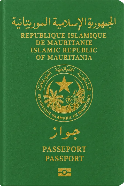 Cover of the Mauritania passport