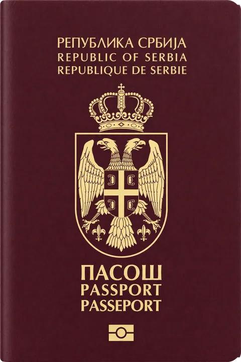Cover of the Serbia passport