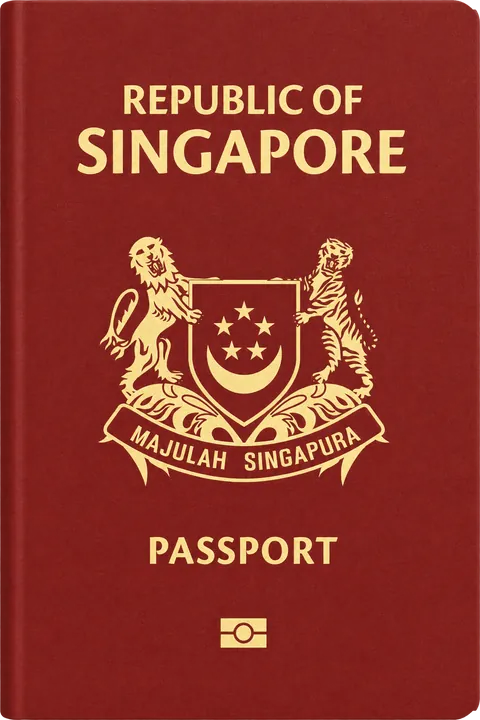 Cover of the Singapore passport