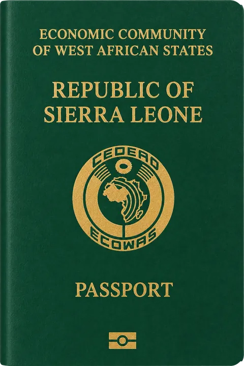 Cover of the Sierra Leone passport
