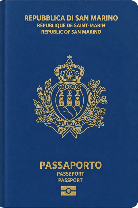 Cover of the San Marino passport