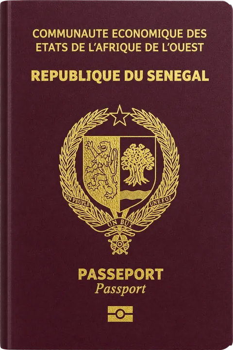 Cover of the Senegal passport