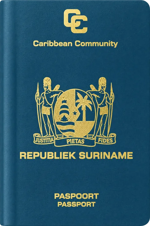 Cover of the Suriname passport