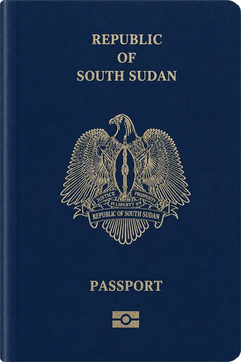 Cover of the South Sudan passport