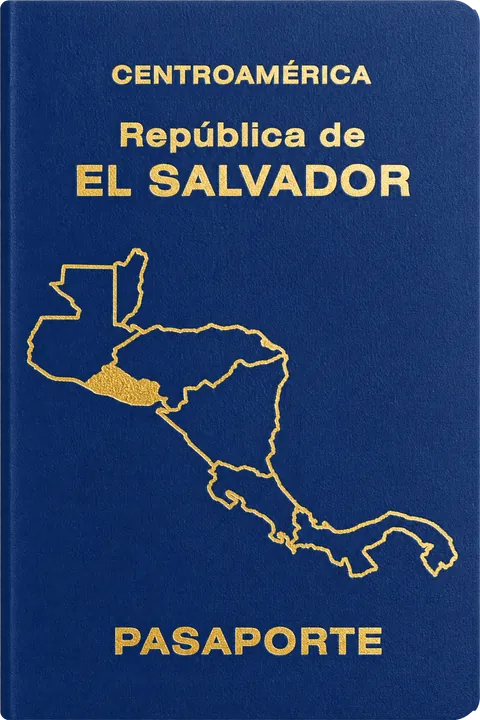 Cover of the El Salvador passport