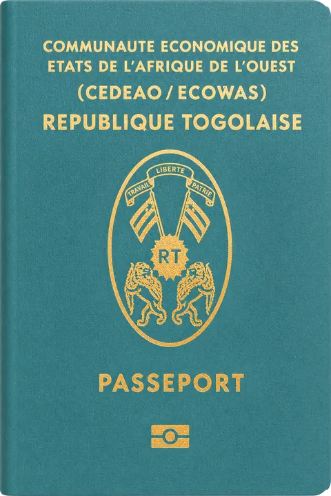 Cover of the Togo passport