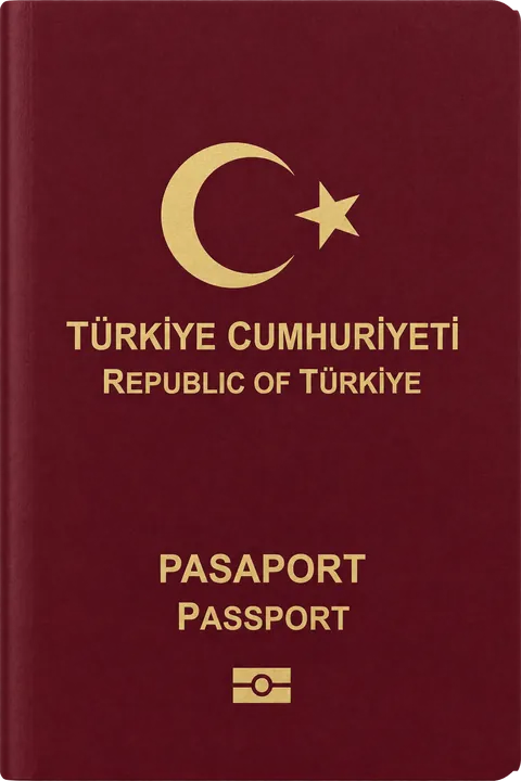 Cover of the Türkiye passport