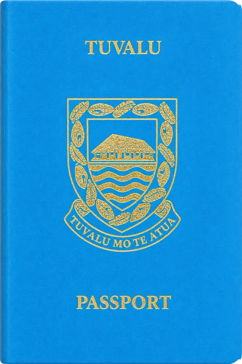 Cover of the Tuvalu passport
