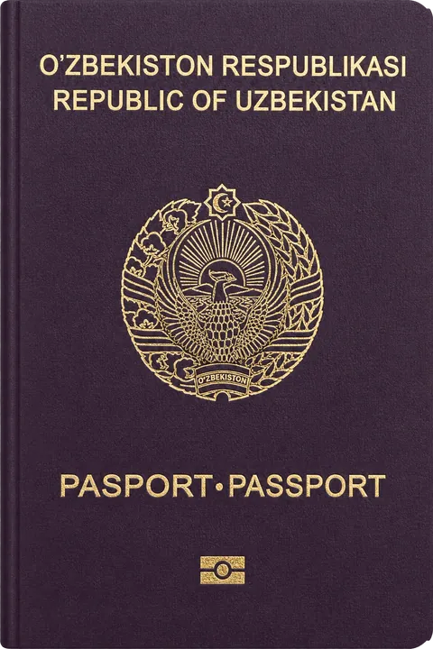 Cover of the Uzbekistan passport