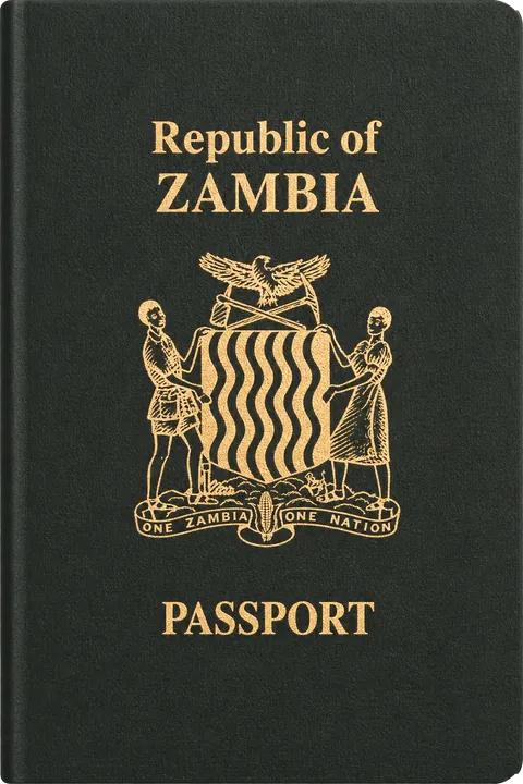 Cover of the Zambia passport