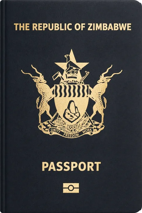 Cover of the Zimbabwe passport